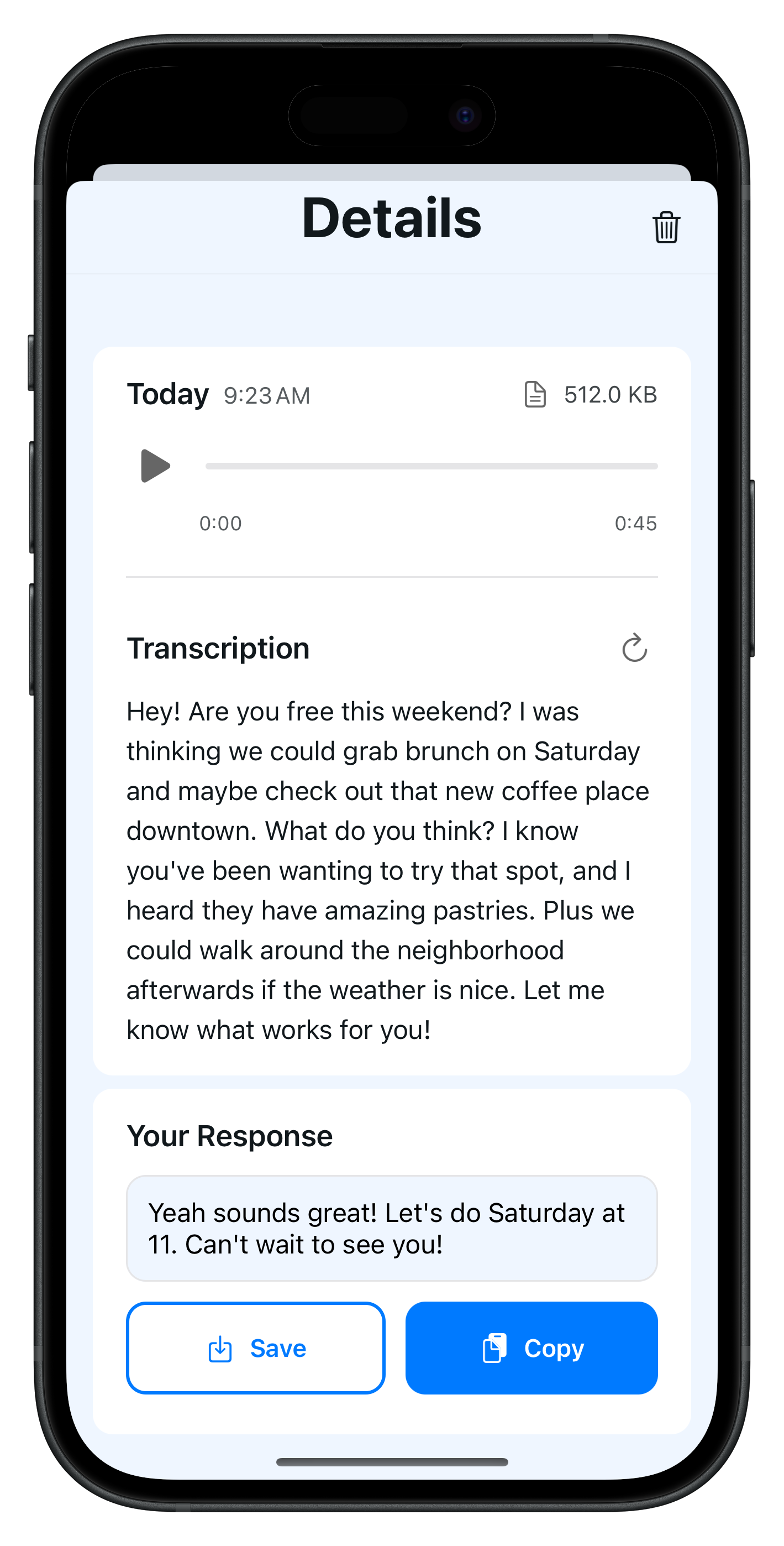 Voice2Text - Transcribe Voice Messages Instantly